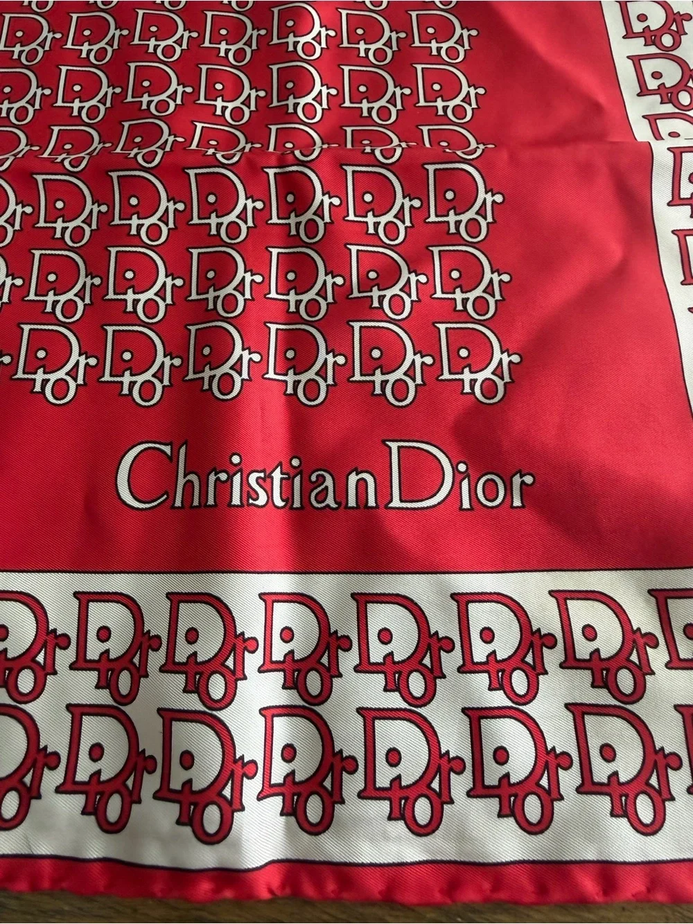 Dior Logo Printed Silk Scarf Bandana